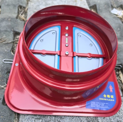 双叶片红色防火止回阀160和180合一有对应检验报告可以做烟雾实验